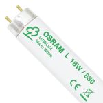 Osram T8 Lumilux 18W - 830 Lämmin Valkoinen | 60cm