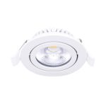 Noxion LED Kallistettava Slim Spot Valkoinen 6W 550lm - 930 Lämmin Valkoinen | Odetnij 75mm - IP54 - Paras Värintoisto 
