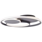 Brilliant Runda Kattovalo Metalli- Silicone Harmaa 45W 5200lm - 830-865 CCT | 500mm - Kaukosäädin Himmennettävä