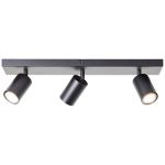 Brilliant Jello Kattovalo Metalli- Mattamusta Musta 13.5W 1035lm - 830 Lämmin Valkoinen | Sis. 3x GU10