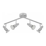 Ledvance LED Kohdevalaisin GU10 Aluminium 4x 3W - 827 Erittäin Lämmin Valkoinen 