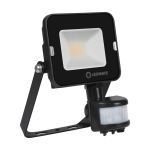 Ledvance LED Valonheitin Kompakti Musta 10W 900lm 100D - 830 Lämmin Valkoinen | IP65 - Symmetrinen - Liike- ja valotunnistin
