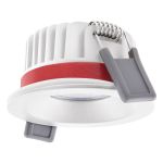 Ledvance LED Kohdevalaisin Fire Rated Aluminium Valkoinen 8W 720lm 36D - 940 Kylmä Valkoinen | Odetnij 68mm - IP65 - Paras Värintoisto - Himmennettävä