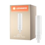 Ledvance Dulux-D LED 6W - 840 Kylmä Valkoinen | 4-Nastaa - Korvaa 13W