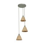 Ledvance LED Riippuvalaisin Decor Rotangi Litteä Ruskea | Sopii 3x E27