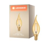 Ledvance Vintage 1906 LED E14 Kynttilä Kulta 2.5W 220lm - 824 Erittäin Lämmin Valkoinen | Korvaa 22W