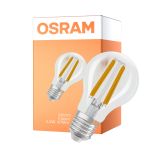 Osram Classic LED E27 Päärynä Filament Kirkas 2.2W 470lm - 840 Kylmä Valkoinen | Himmennettävä - Korvaa 40W