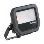Ledvance LED Valonheitin Aluminium Musta 8W 1200lm 100D - 840 Kylmä Valkoinen | IP66 - Symmetrinen