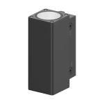 Ledvance Seinävalaisin Urban Vario Aluminium Musta Up & Down 29W 2600lm - 822-827 CCT | IP65 