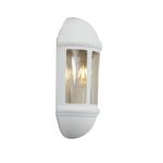 Ansell LED Seinävalaisin Latina  Puolikas Lyhty Valkoinen - Sopii E27 Jopa 42W | IP65 - Valotunnistin