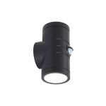 Ansell Seinävalaisin Reef Musta Up & Down - Ulkona - 10W 885lm 90D - 830-840-860 CCT | IP65 -Liike- ja Valotunnistin