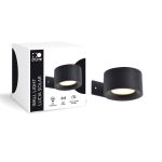 D'Lite Seinävalaisin Lucia Musta 1.5W - 830 Lämmin Valkoinen | IP54 - Solar Akun - Valotunnistin