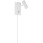 Nordlux LED Seinävalaisin Omari Valkoinen 3.2W 320lm 41D - 827 Erittäin Lämmin Valkoinen | Himmennettävä - Kallistettava