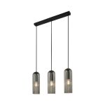 Nordlux Miella 3-Rail Riippuvalaisin Lasi Smoke | Sopii 3x E27
