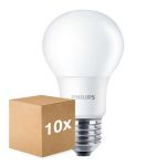 Monipakkaus 10x Philips Corepro LED Lamppu E27 Päärynä Matta 8W 806lm - 830 Lämmin Valkoinen | Korvaa 60W
