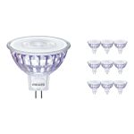 Monipakkaus 10x Philips Corepro LED Kohdevalaisin GU5.3 MR16 7W 621lm 36D - 830 Lämmin Valkoinen | Korvaa 50W