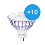 Monipakkaus 10x Philips Corepro LED Kohdevalaisin GU5.3 MR16 7W 660lm 36D - 840 Kylmä Valkoinen | Korvaa 50W