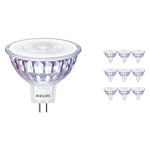 Monipakkaus 10x Philips Master Value LED Kohdevalaisin GU5.3 MR16 7.5W 660lm 60D - 940 Kylmä Valkoinen | Paras Värintoisto - Himmennettävä - Korvaa 50W