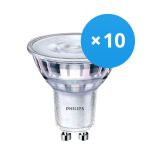 Monipakkaus 10x Philips Corepro LED Kohdevalaisin GU10 PAR16 2.7W 230lm 36D - 840 Kylmä Valkoinen | Korvaa 25W