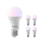 Monipakkaus 5x Calex Smart Tuya Wifi E27 Päärynä 8.5W 806lm - 822-840 Säädettävä Valkoinen | RGBW - Himmennettävä - Korvaa 60W