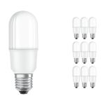 Monipakkaus 10x Ledvance Classic LED E27 Lineaarinen Matta 9W 1050lm - 840 Kylmä Valkoinen | Korvaa 75W