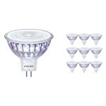 Monipakkaus 10x Philips Master Value LED Kohdevalaisin GU5.3 MR16 5.8W 490lm 36D - 940 Kylmä Valkoinen | Paras Värintoisto - Himmennettävä - Korvaa 35W