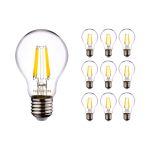 Monipakkaus 10x Noxion Lucent LED E27 Päärynä Filament Kirkas 7W 806lm - 822-827 Dim To Warm | Himmennettävä - Korvaa 60W