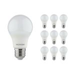 Monipakkaus 10x Noxion Lucent Classic LED E27 Päärynä Matta 4.9W 480lm - 830 Lämmin Valkoinen | Korvaa 40W