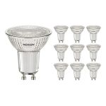 Monipakkaus 10x Noxion LED Kohdevalaisin GU10 PAR16 4W 345lm 36D - 827 Erittäin Lämmin Valkoinen | Himmennettävä - Korvaa 50W