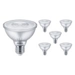 Monipakkaus 6x Philips Master Value LED Lamppu Heijastin E27 PAR30 9.5W 820lm 25D - 940 Kylmä Valkoinen | Paras Värintoisto - Himmennettävä - Korvaa 75W