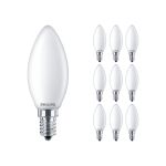 Monipakkaus 10x Philips Corepro LED Kynttilä E14 Matta 2.2W 250lm 827 Erittäin Lämmin Valkoinen - Korvaa 25W