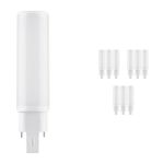 Monipakkaus 10x Ledvance Dulux-D LED 6W - 830 Lämmin Valkoinen | 2-Nastaa - Korvaa 13W