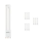 Monipakkaus 10x Ledvance Dulux-L LED 8W - 830 Lämmin Valkoinen | 4-Nastaa - Korvaa 18W