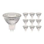 Monipakkaus 10x Noxion LED Kohdevalaisin GU5.3 MR16 4.4W 345lm 36D - 840 Kylmä Valkoinen | Himmennettävä - Korvaa 35W