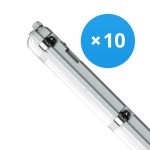 Monipakkaus 10x Noxion LED Loisteputkivalaisimet Vedenkestävä Poseidon V3.0 35-65W 4550-9100lm - 830-865 CCT | 150cm - Läpijohdotus (5x2.5mm2)