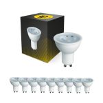 Monipakkaus 10x Bright Choice LED Kohdevalaisin GU10 PAR16 4W 345lm 36D - 827 Erittäin Lämmin Valkoinen | Korvaa 50W