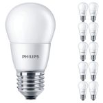 Monipakkaus 10x Philips Corepro LED Lustre E27 Pallo Matta 7W 806lm - 827 Erittäin Lämmin Valkoinen | Korvaa 60W