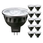 Monipakkaus 10x Philips Master LED Kohdevalaisin GU5.3 MR16 7.5W 485lm 24D - 927 Erittäin Lämmin Valkoinen | Paras Värintoisto - Himmennettävä - Korvaa 50W