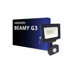 Noxion LED Valonheitin Beamy G3.1 Musta 20W 2200lm 100D - 830 Lämmin Valkoinen | IP44 - Liike- ja Valotunnistin - Symmetrinen 