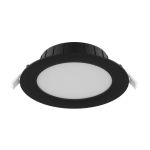 Noxion LED Alasvalo Hera Keskikokoinen Upotettu Musta 9W 900lm 80D - 827-830-840 CCT | 146mm - Odetnij 120mm