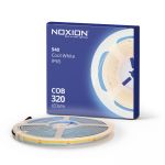 Noxion  LED-Nauhat Naga 5 Metri 24V - 320LEDs/m - COB - 8W/m - 940 Kylmä Valkoinen | 8mm - IP65 - Paras Värintoisto