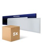 Monipakkaus 5x Noxion LED Paneeli Ecowhite V4.0 28W 3360lm - 830-840-865 CCT | 120x30cm - UGR <19