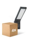Monipakkaus 4x Steinel LED Valonheitin XLED Home Antrasiitti 10.5W 550lm - 830 Lämmin Valkoinen | IP44 - Liiketunnistin - Symmetrinen
