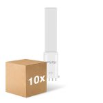Monipakkaus 10x Noxion Lucent PL-S LED 4.3W - 840 Kylmä Valkoinen | 4-Nastaa - Korvaa 9W