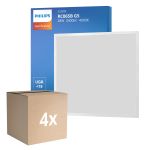 Monipakkaus 4x Philips LED Paneeli Ledinaire RC065B 28W 3400lm - 840 Kylmä Valkoinen | 60x60cm - UGR <19