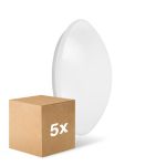 Monipakkaus 5x Ledvance Surface Pyöreä 350 Valkoinen 18W 1440lm - 840 Kylmä Valkoinen | IP44 - Korvaa 2x18W