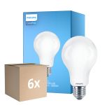 Monipakkaus 6x Philips Corepro LED Lamppu E27 Päärynä Matta 17.5W 2452lm - 840 Kylmä Valkoinen | Korvaa 150W
