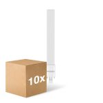 Monipakkaus 10x Noxion Lucent PL-S LED  6W - 830 Lämmin Valkoinen | 2-Nastaa - Korvaa 11W