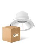 Monipakkaus 6x Noxion LED Alasvalo Apollo V2.0 6-12W 690-1460lm 60D - 830/840 CCT | 145mm - Odetnij 120mm