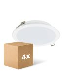 Monipakkaus 4x Philips LED Alasvalo Lediniare DN065B Meta lValkoinen 12W 1200lm 110D - 830-840-865 CCT | 175mm - Odetnij 150mm - IP20